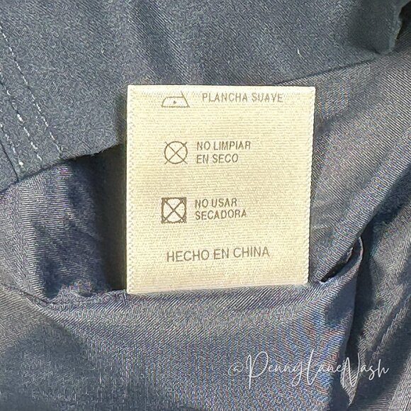 Nordic Outdoor Snap Front Rain Jacket Size M Navy - Picture 9 of 14